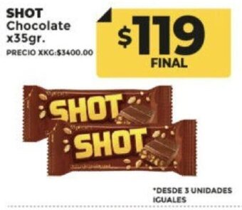Supermayorista Vital SHOT Chocolate x35gr. oferta