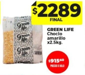 Supermayorista Vital GREEN LIFE Choclo amarillo x2.5kg. oferta