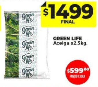 Supermayorista Vital GREEN LIFE Acelga x2.5kg. oferta