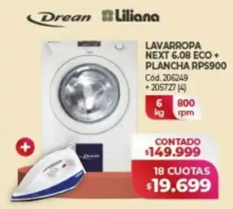 Naldo Lombardi LAVARROPA NEXT 6.08 ECO+ PLANCHA RPS900 oferta