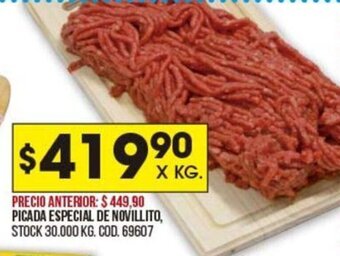 Coto Picada Especial de Novillito x kg oferta