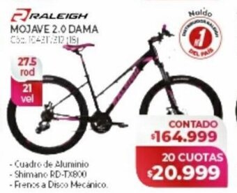 Naldo Lombardi RALEIGH MOJAVE 2.0 DAMA oferta