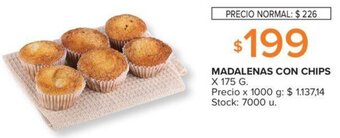 Carrefour MADALENAS CON CHIPS X 175 G. oferta