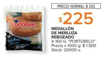 Carrefour MEDALLÓN DE MERLUZA REBOZADO X 150 G. "PORTOBELO" oferta