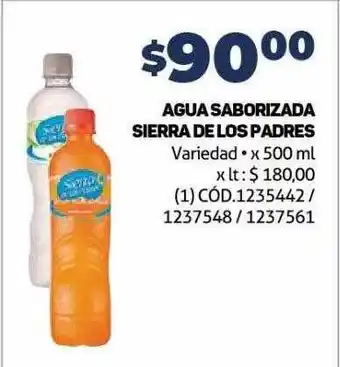 Makro Agua saborizada sierra de los padres oferta