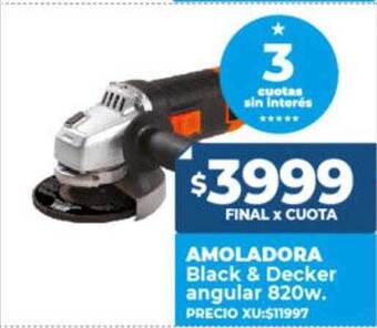 Supermayorista Vital Amoladora black & decker angular 820w oferta