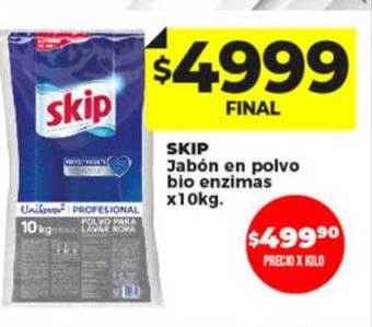 Supermayorista Vital Skip jabón en polvo bio enzimas oferta