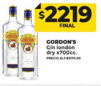 Supermayorista Vital Gordon's gin london dry oferta