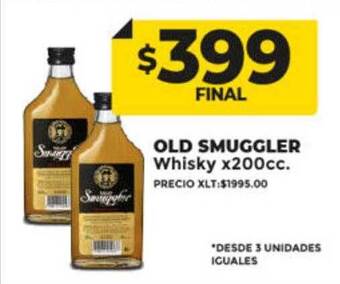 Supermayorista Vital Old smuggler whisky oferta