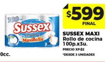 Supermayorista Vital Sussex maxi rollo de cocina oferta