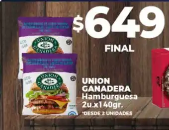 Supermayorista Vital Union ganadera hamburguesa 2 oferta
