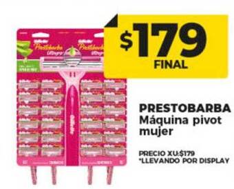 Supermayorista Vital Prestobarba máquina pivot mujer oferta