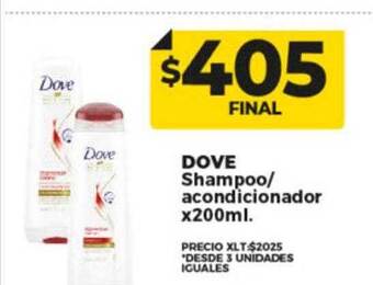 Supermayorista Vital Dove shampoo acondicionador oferta