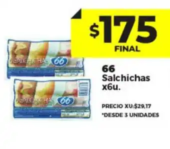 Supermayorista Vital 66 salchichas oferta