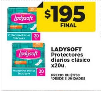 Supermayorista Vital Ladysoft protectores diarios clásico oferta