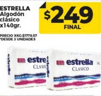Supermayorista Vital Estrella algodón clásico oferta