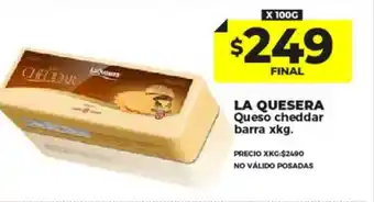 Supermayorista Vital La quesera queso cheddar barra x kg oferta