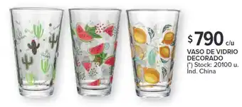 Carrefour VASO DE VIDRIO DECORADO oferta