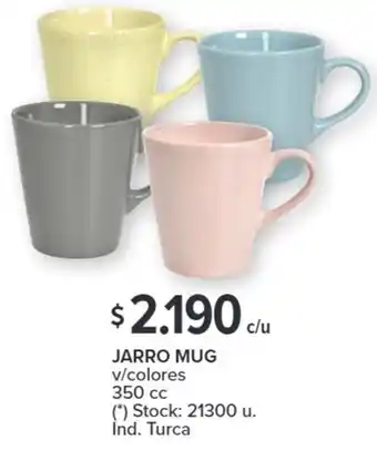 Carrefour JARRO MUG v/colores 350cc oferta