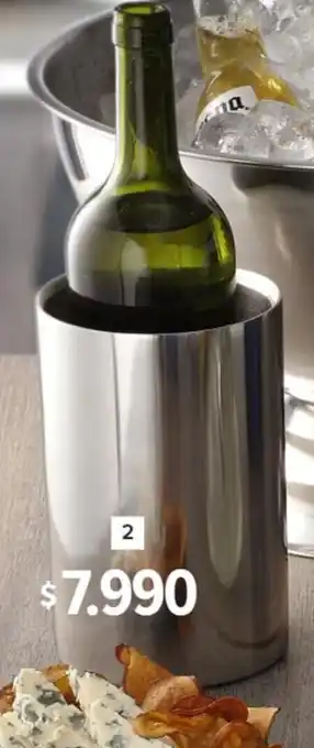 Carrefour ENFRIADOR PARA BOTELLAS acero inoxidable 12x18 cm oferta