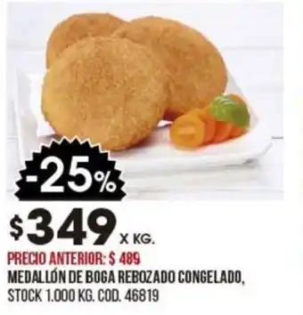 Coto Medallón de Boga Rebozado Congelado x kg oferta