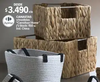 Carrefour CANASTAS v/medidas home "Carrefour Home" oferta