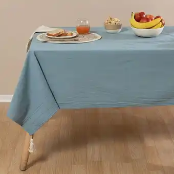 Arredo Mantel rectangular mediano tusor pompón oferta