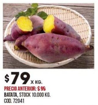 Coto Batata x kg oferta