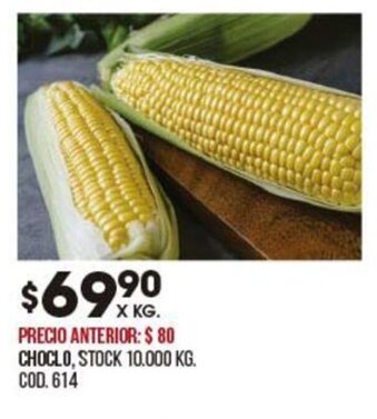 Coto Choclo x kg oferta