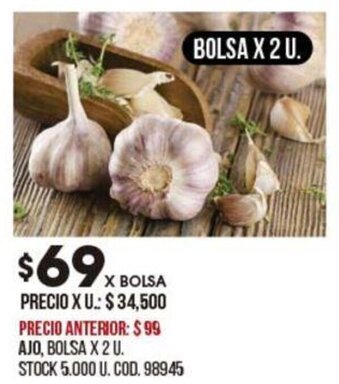 Coto Ajo, Bolsa x 2u oferta