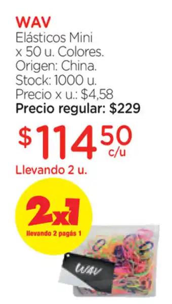 Farmacity Wav Elásticos Mini x 50u oferta