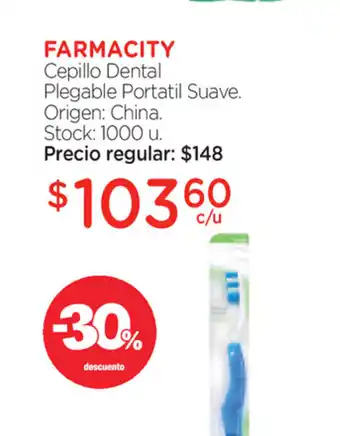 Farmacity Farmacity Cepillo Dental Plegable Portatil Suave oferta