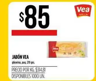 Supermercados Vea Vea Jabón 270grs oferta