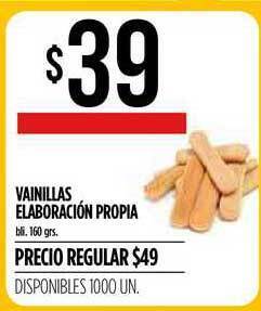 Supermercados Vea Vainillas Elaboración Propia 160grs oferta