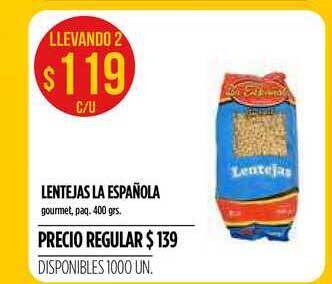 Supermercados Vea Lentejas La Española 400grs oferta