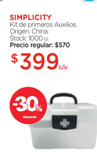 Farmacity Simplicity Kit de primeros Auxilios oferta