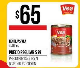 Supermercados Vea Vea Lentejas 350grs oferta