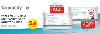 Farmacity Farmacity Toallas Húmedas Antibacteriales Adultos Y kids oferta