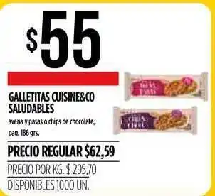 Supermercados Vea Cuisine&Co Galletitas Saludables paq. 186grs oferta