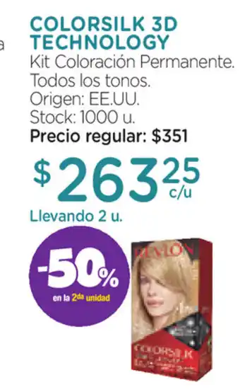 Farmacity Colorsilk 3D Technology oferta