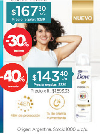 Farmacity Dove oferta