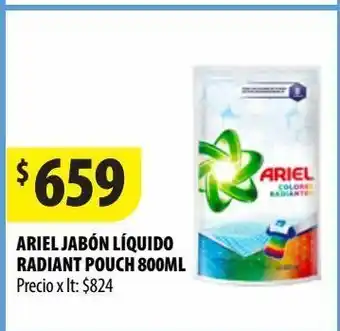 Punto Mayorista Ariel jabón líquido radiant pouch 800ml oferta