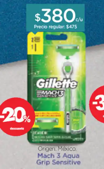 Farmacity Gillette Mach 3 Aqua Grip Sensitive oferta