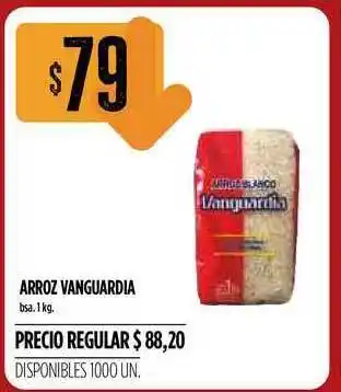 Supermercados Vea Vanguardia Arroz bsa. 1kg oferta