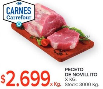 Carrefour PECETO DE NOVILLITO X KG. oferta