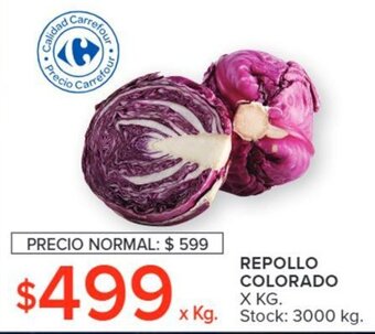 Carrefour REPOLLO COLORADO X KG. oferta