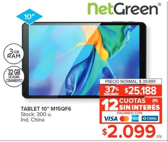 Carrefour TABLET 10" M15QF6 oferta