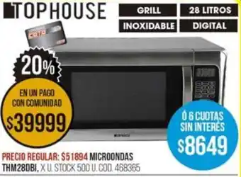 Coto MICROONDAS THM28DBI, XU. oferta
