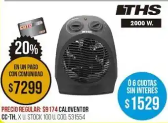 Coto CALOVENTOR CC-TH, X U oferta