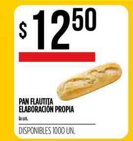 Supermercados Vea Pan Flautita Elaboración Propia la un. oferta